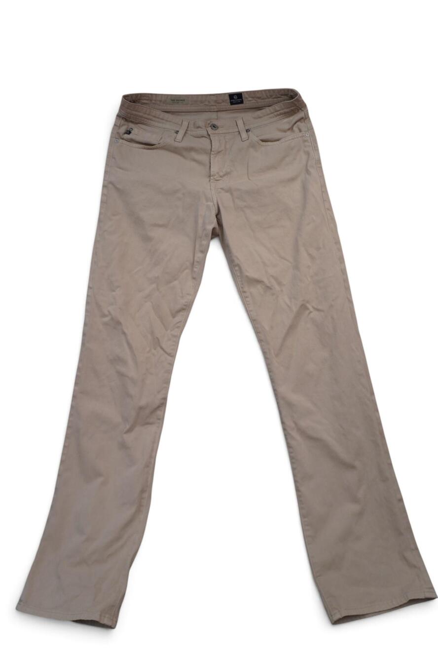 AG Adriano Goldschmied The Protege Jeans Mens 32x34 Beige Straight Leg USA